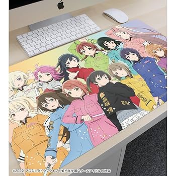 虹ヶ咲学園スクールアイドル同好会 デスクマット Ver.ニジガクラブソング Amazon.co.jp: ラバーマット デスクマット にじいろTeatime